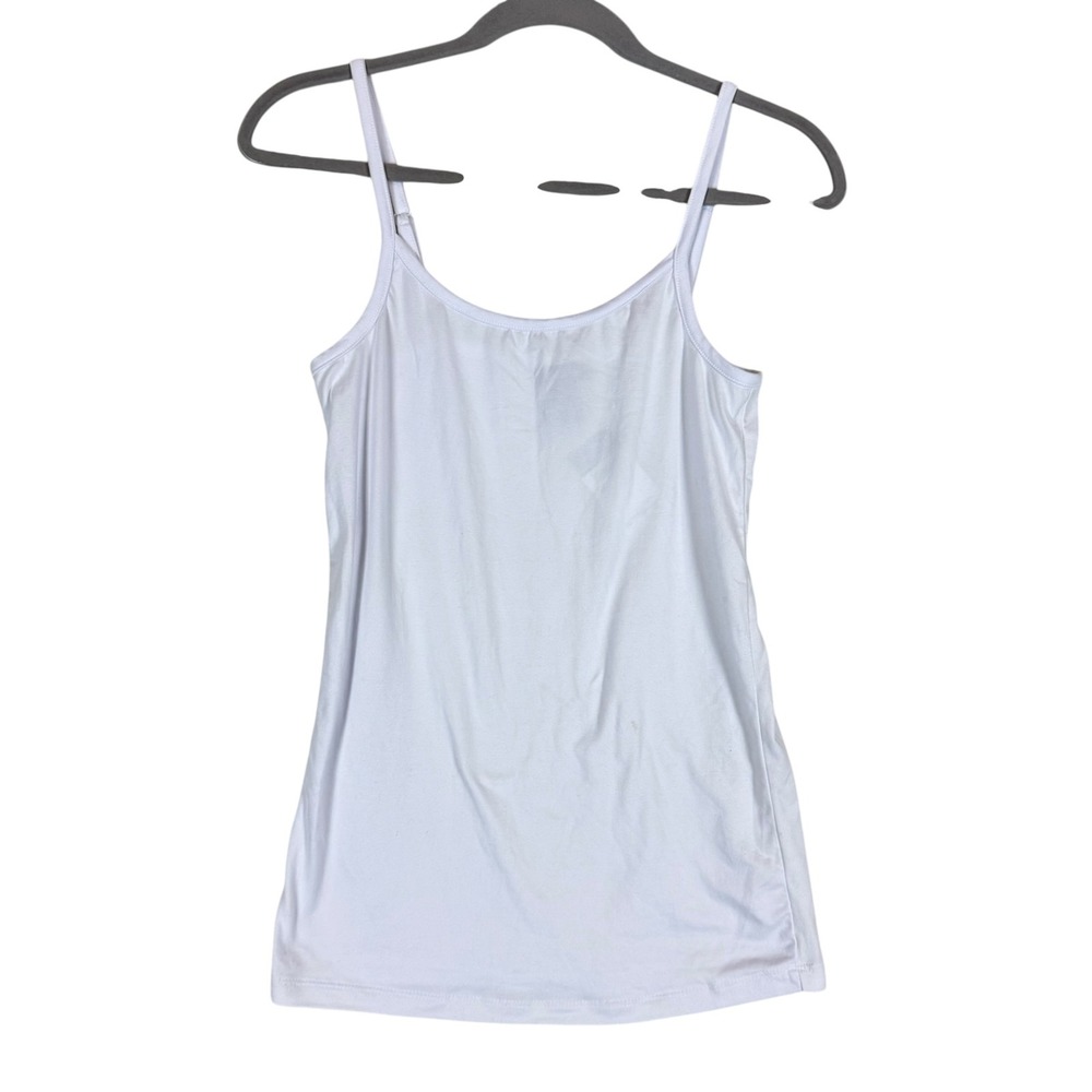 Rue21 Camisole Womens L White Microfiber Tank Adjustable Spaghetti Straps